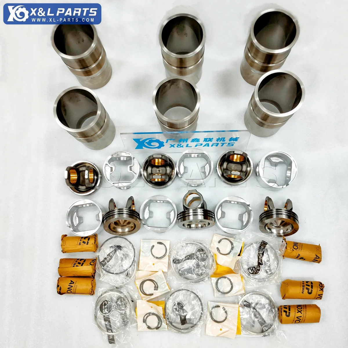 CAT C9 330D 3306 Piston Repair Overhaul Kit Piston Ring Liner Kit Rebuild Overhaul Kit for Excavator Engine Parts