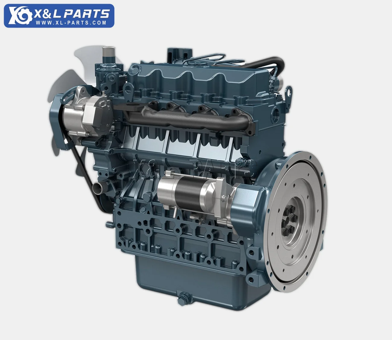 X&L V2203 Diesel Engine Assembly for Kubota Excavator Parts