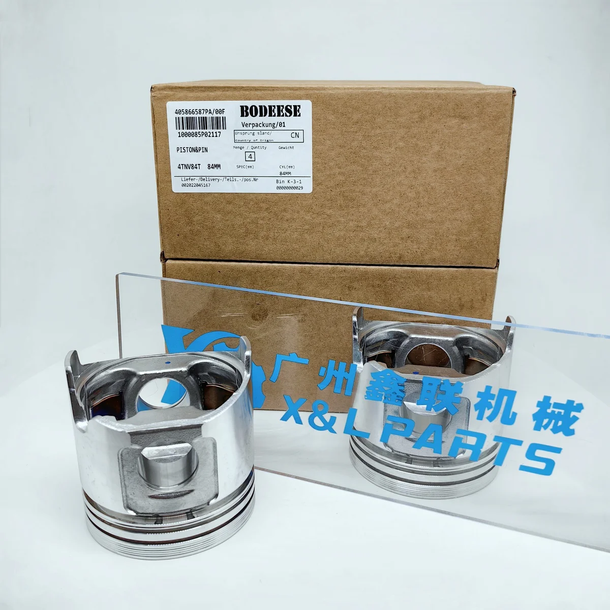 X&L YM129004-22080 Piston Kits for Yanmar 4TNV84 Engine