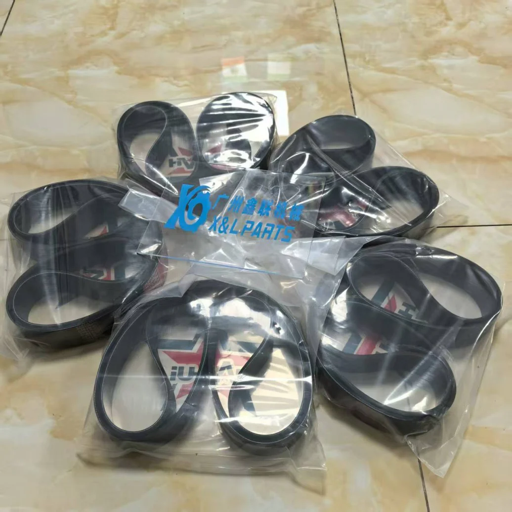Excavator engine belt / fan belt / hydraulic pump belt suitable for various brands of excavators, high wear-resistant drive accessories
